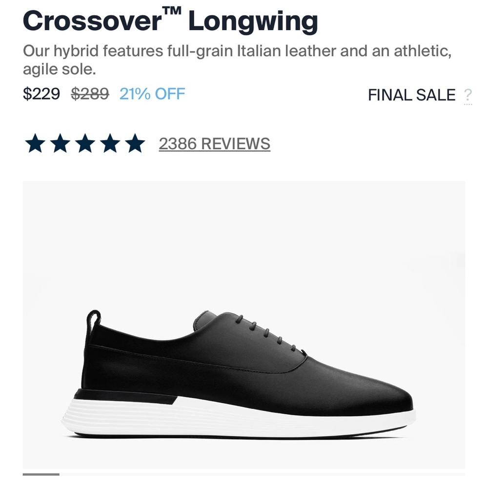 Gently Used!Wolf & Shepherd Crossover Longwing Dress Shoes! - Picture 5 of 5